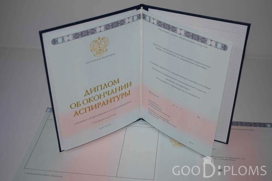 Диплом Аспирантуры период выдачи 2014-2020 -  Сыктывкар
